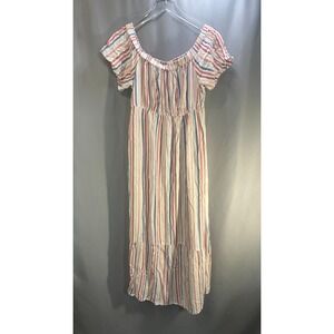 Isabel Maternity By Ingrid & Isabel Maxi Dress Womens Medium Multicolor Striped